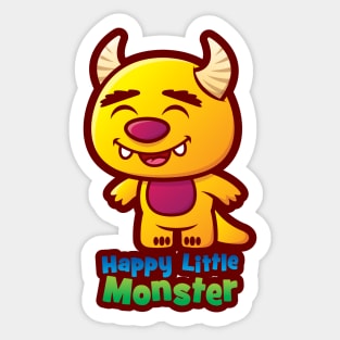 Happy Little Monster Sticker